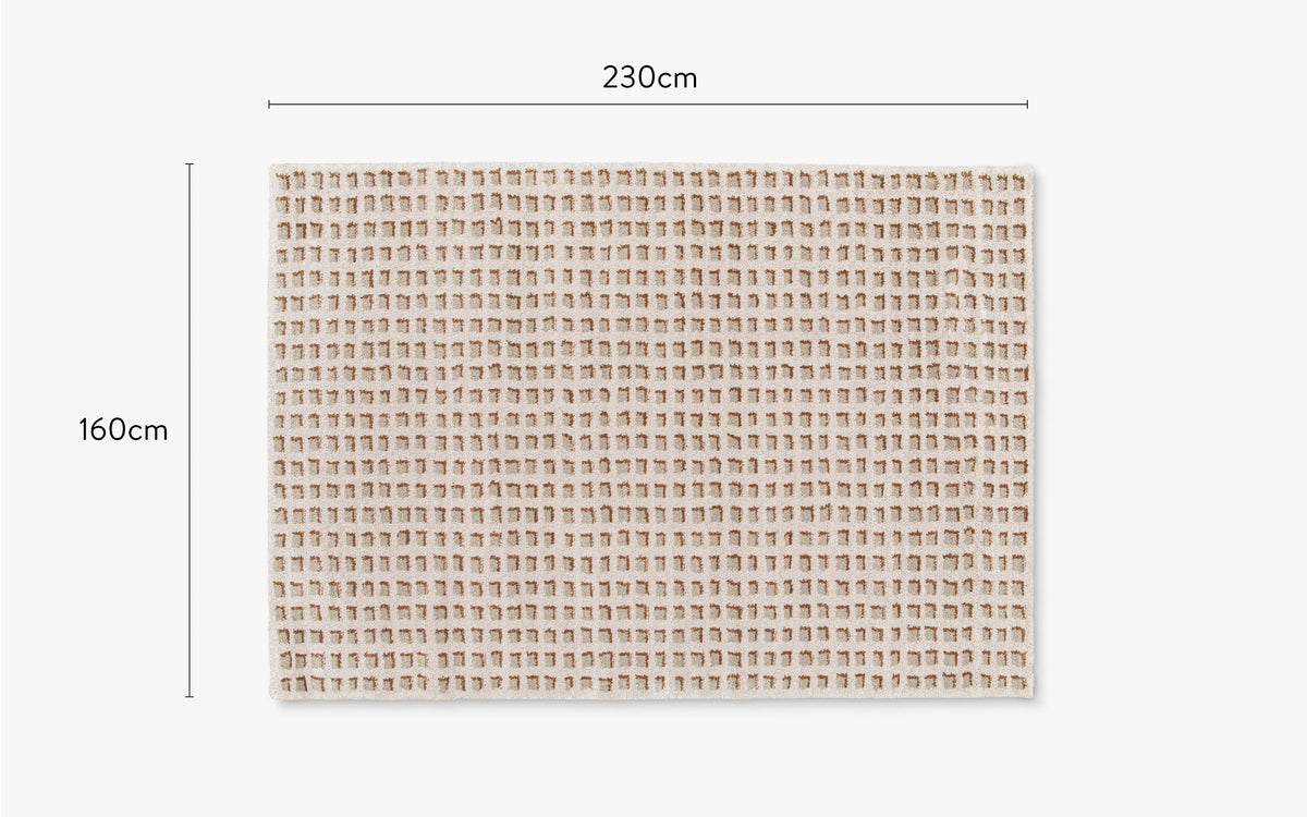 dimensions tapis design weave petit